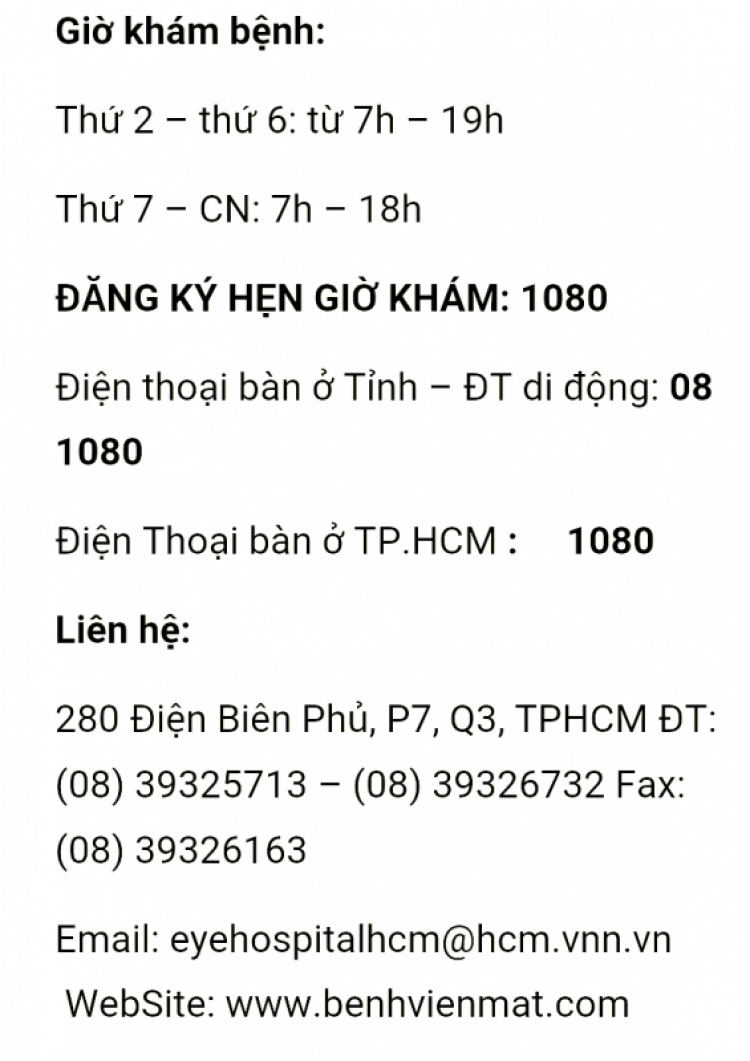 Hỏi: nơi gởi xe và khách sạn gần bệnh viện mắt tp hcm q3