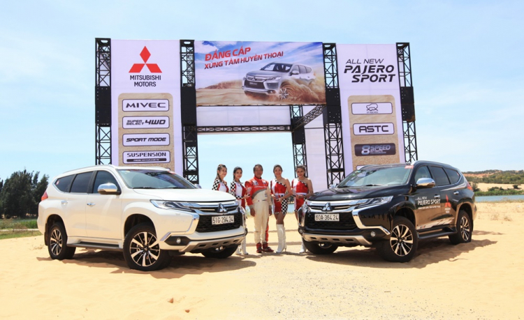 Trải nghiệm Mitsubishi Pajero Sport 2017 tại đồi cát Phan Thiết