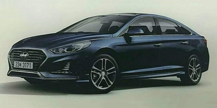 Hyundai Sonata 2018 lần đầu lộ diện