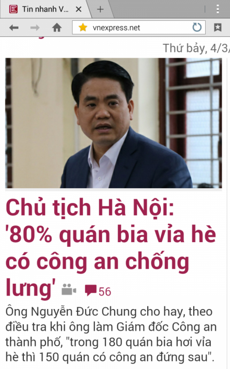 Hà Nội: 80% quán bia vỉa hè do CA chống lưng
