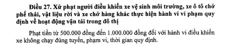 Nội đô: Vi phạm đường cấm hay thời gian??