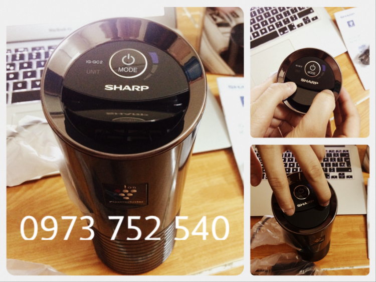 Máy lọc không khí trên xe hơi Sharp IG-GC2E (Hàng chính hãng, bảo hành 12 tháng toàn quốc) Máy lọc không khí trên xe hơi Sharp IG-GC2E (Hàng chính hãng, bảo hành 12 tháng toàn quốc)