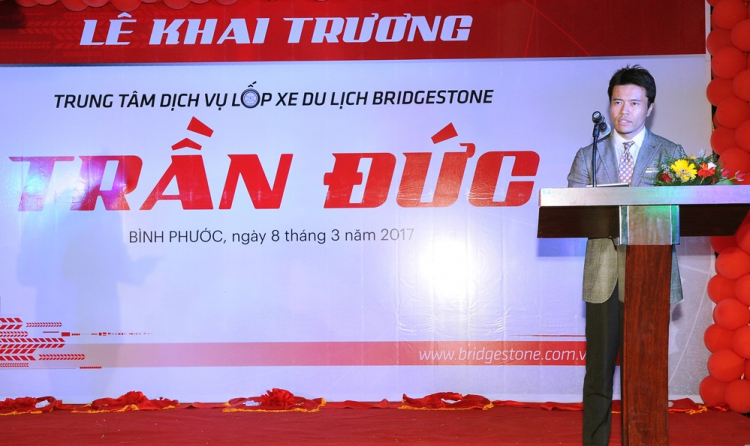 [QC] Bridgestone Việt Nam khai trương trung tâm dịch vụ lốp xe du lịch đầu tiên tại Bình Phước