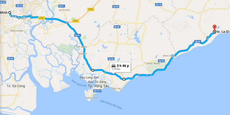 Hỏi đường ven biển Sài Gòn - La Gi