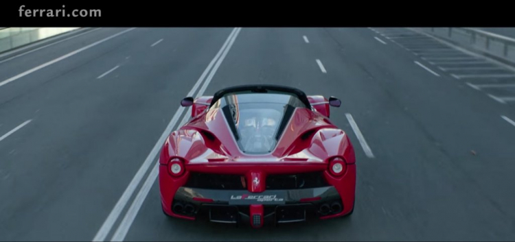 Sebastian Vettel lái Ferrari LaFerrari Aperta