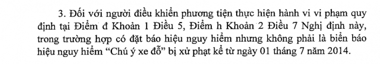 Đậu xe nơi không có biển cấm dứng cấm đậu vẫn bị phạt