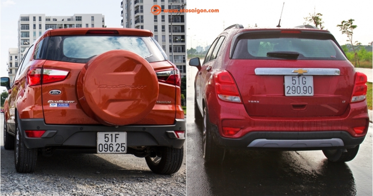 So sánh chi tiết Chevrolet Trax giá 769 triệu và Ford EcoSport giá 664 triệu So sánh chi tiết Chevrolet Trax giá 769 triệu và Ford EcoSport giá 664 triệu