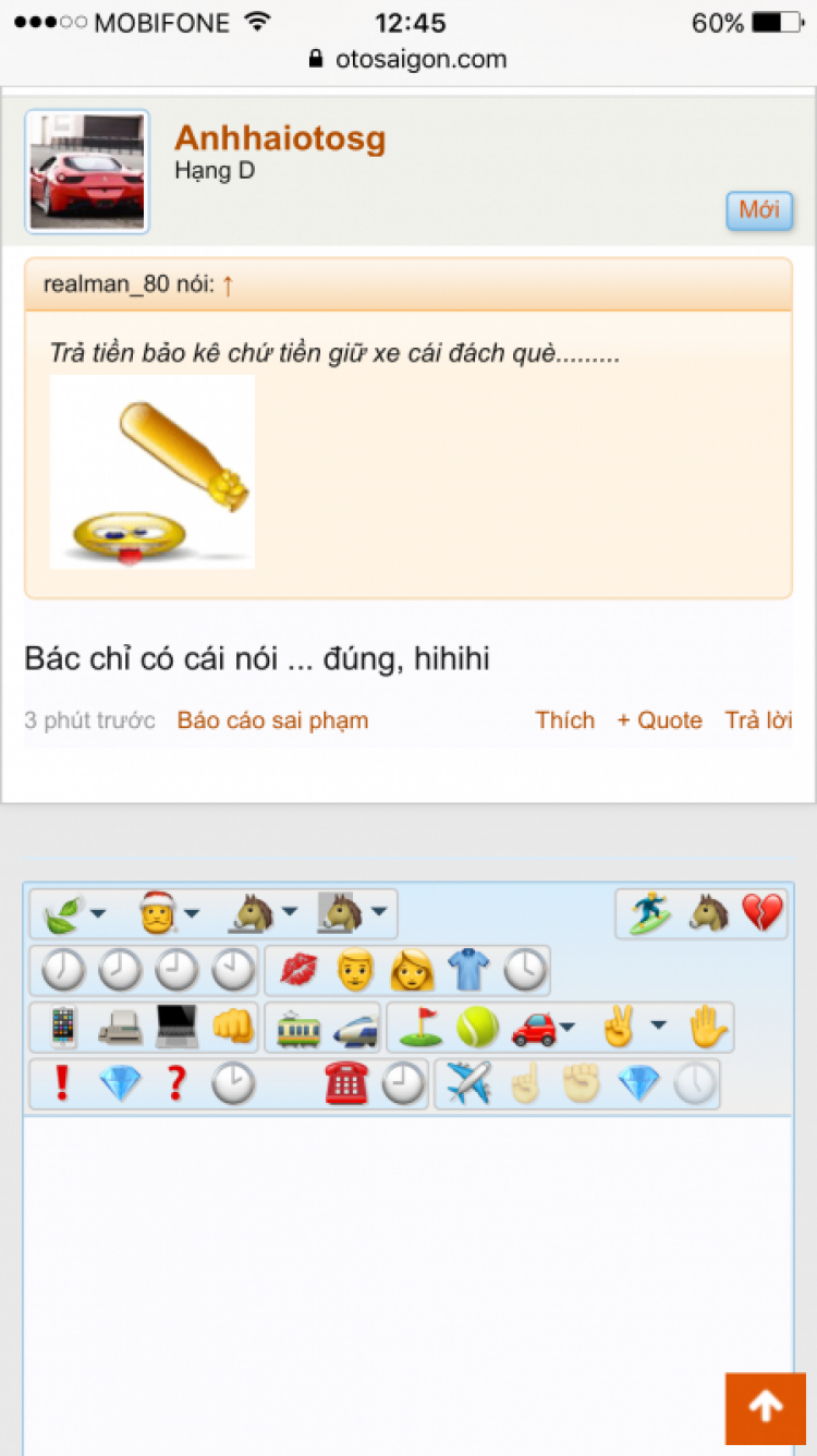 Đậu xe đúng luật bức xúc quá hỉ Đậu xe đúng luật bức xúc quá hỉ