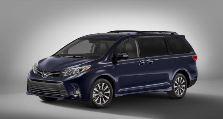 Toyota Sienna 2018 làm mới ngoại hình, sắp có mặt tại New York Auto Show