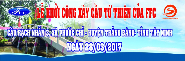 Chương trình tham dự lễ khởi công xây cầu từ thiện tại xã Phước Chỉ, huyện Trảng Bàng, tỉnh Tây Ninh