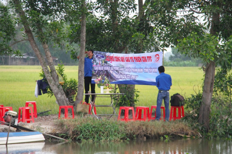Chương trình tham dự lễ khởi công xây cầu từ thiện tại xã Phước Chỉ, huyện Trảng Bàng, tỉnh Tây Ninh