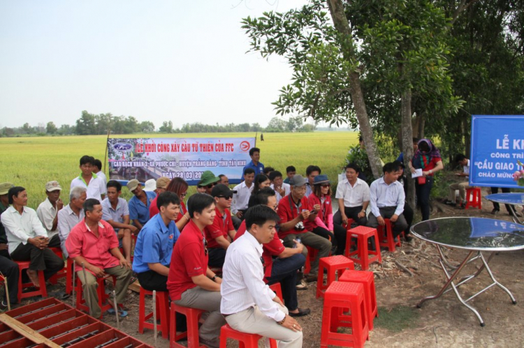 Chương trình tham dự lễ khởi công xây cầu từ thiện tại xã Phước Chỉ, huyện Trảng Bàng, tỉnh Tây Ninh