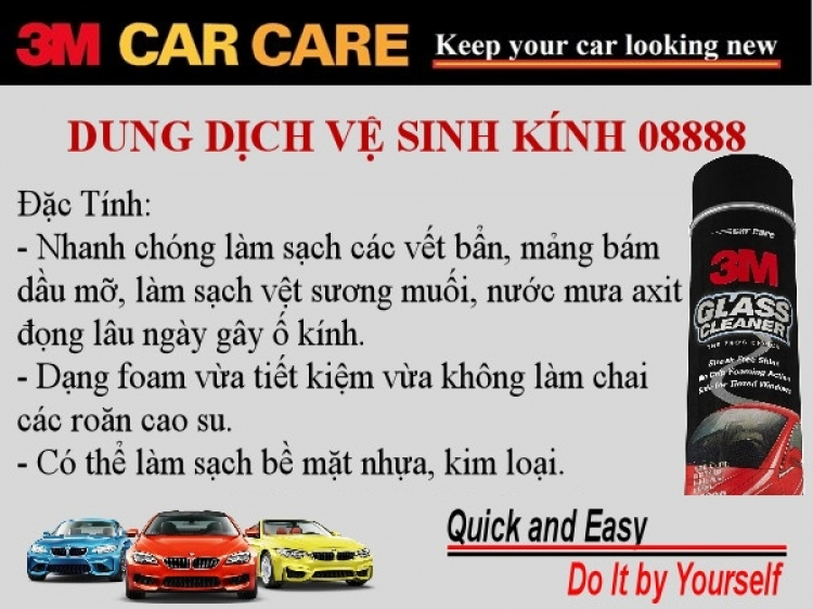 Chia Sẻ Kinh Nghiệm Sử Dụng Một Số SP CARCARE 3M DIY