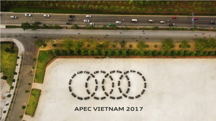 Dàn xe Audi chào mừng sự kiện APEC 2017