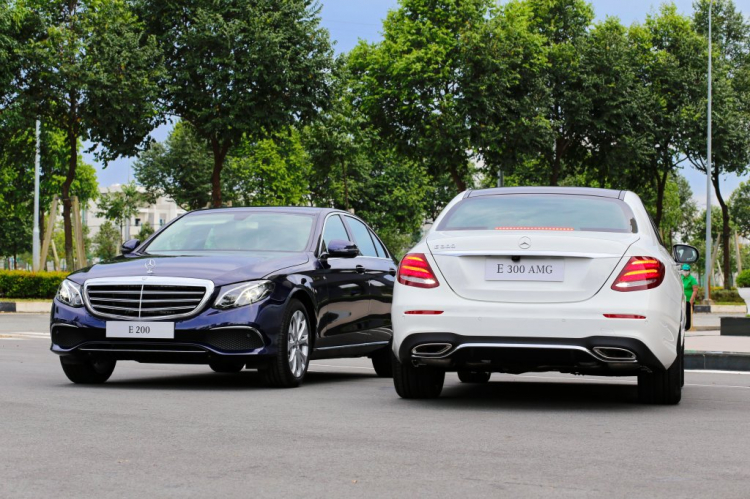 So sánh Mercedes-Benz E 200, E 250, E 300 AMG 2017