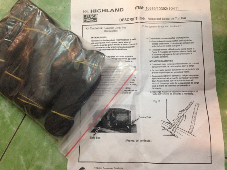 Túi đựng đồ trên nóc xe Highland Rainproof