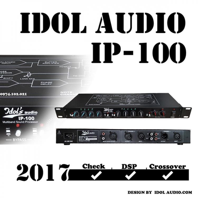 IDOL AUDIO IP-100 Lọc nâng tiếng cho KARAOKE hát nhẹ, giảm hú