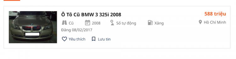 600 triệu mua xe Đức cũ hay xe nhỏ mới 100% ?