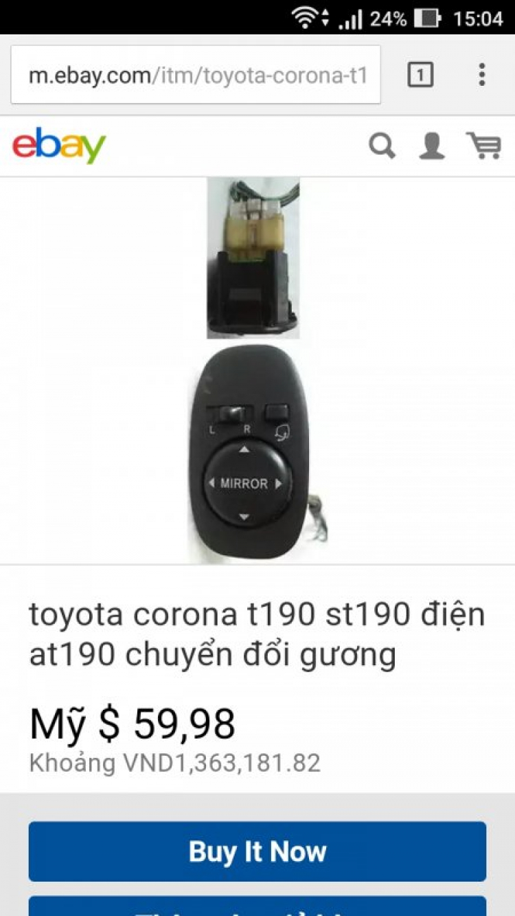 Toyota Corona 1992 - 1996 mắt híp đít bồng (Na béo )