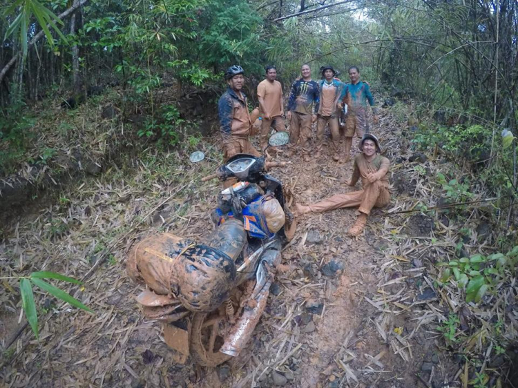 [Offroad 2 bánh] K'Tường - Tam Bố: Mưa, dốc lầy, lạnh, kiệt sức...