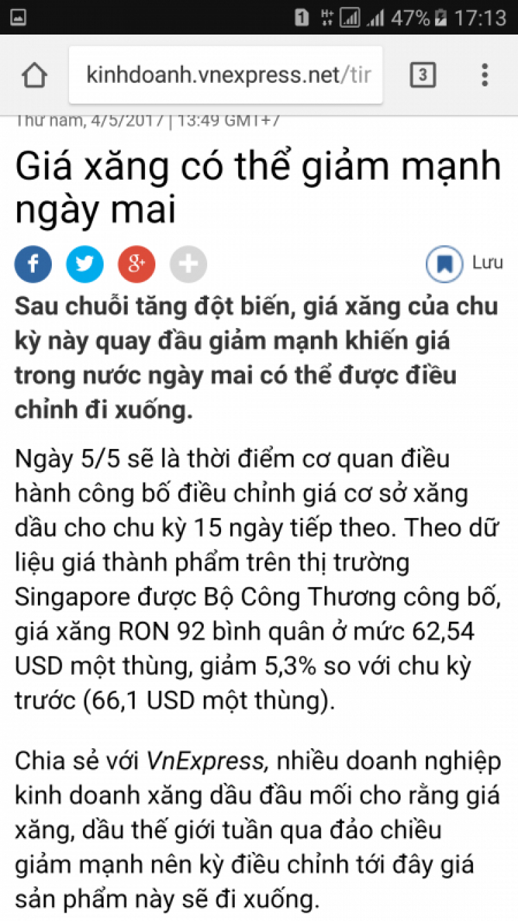 Nỗi buồn mẹ tôi: "ngày mai xăng giảm giá!"