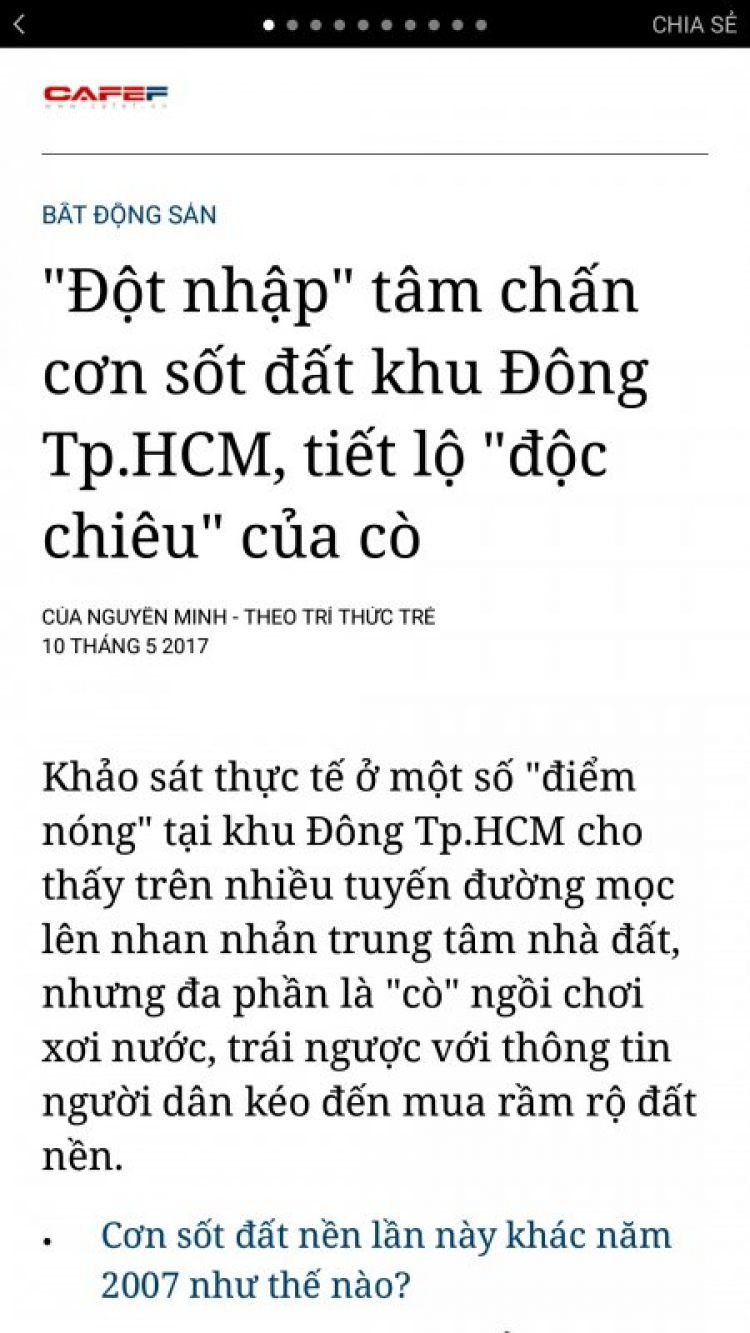 Nhà đất có mùi...tanh tanh...