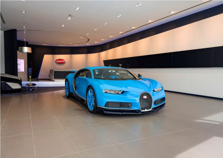 Bugatti mở đại lý lớn nhất thế giới ở Dubai, chỉ trưng bày 1 xe