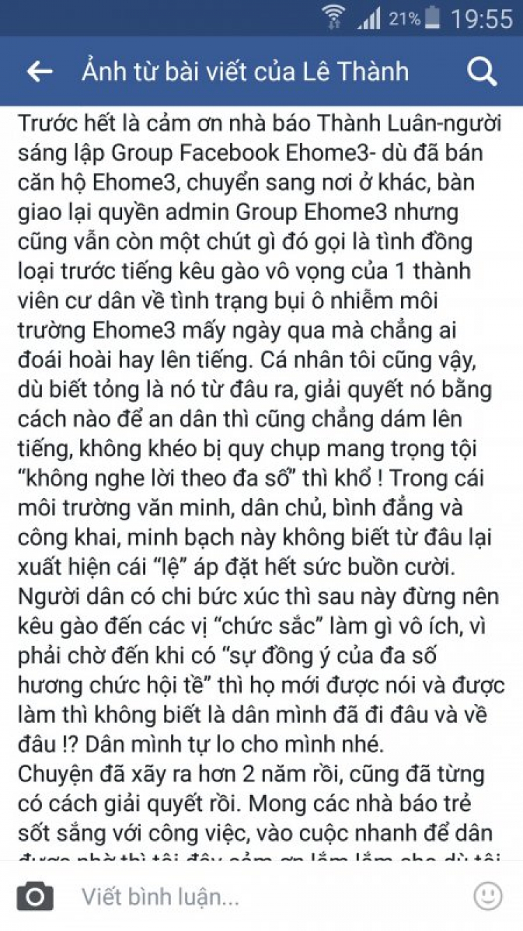 Bụi vải - Anh nào ở Ehome 3 vô xác nhận dùm