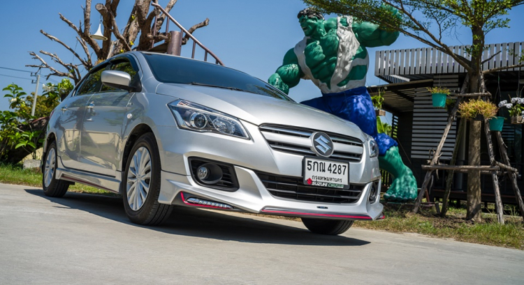 Suzuki Ciaz độ hầm hố với bodykit Amotriz tại Thái Lan