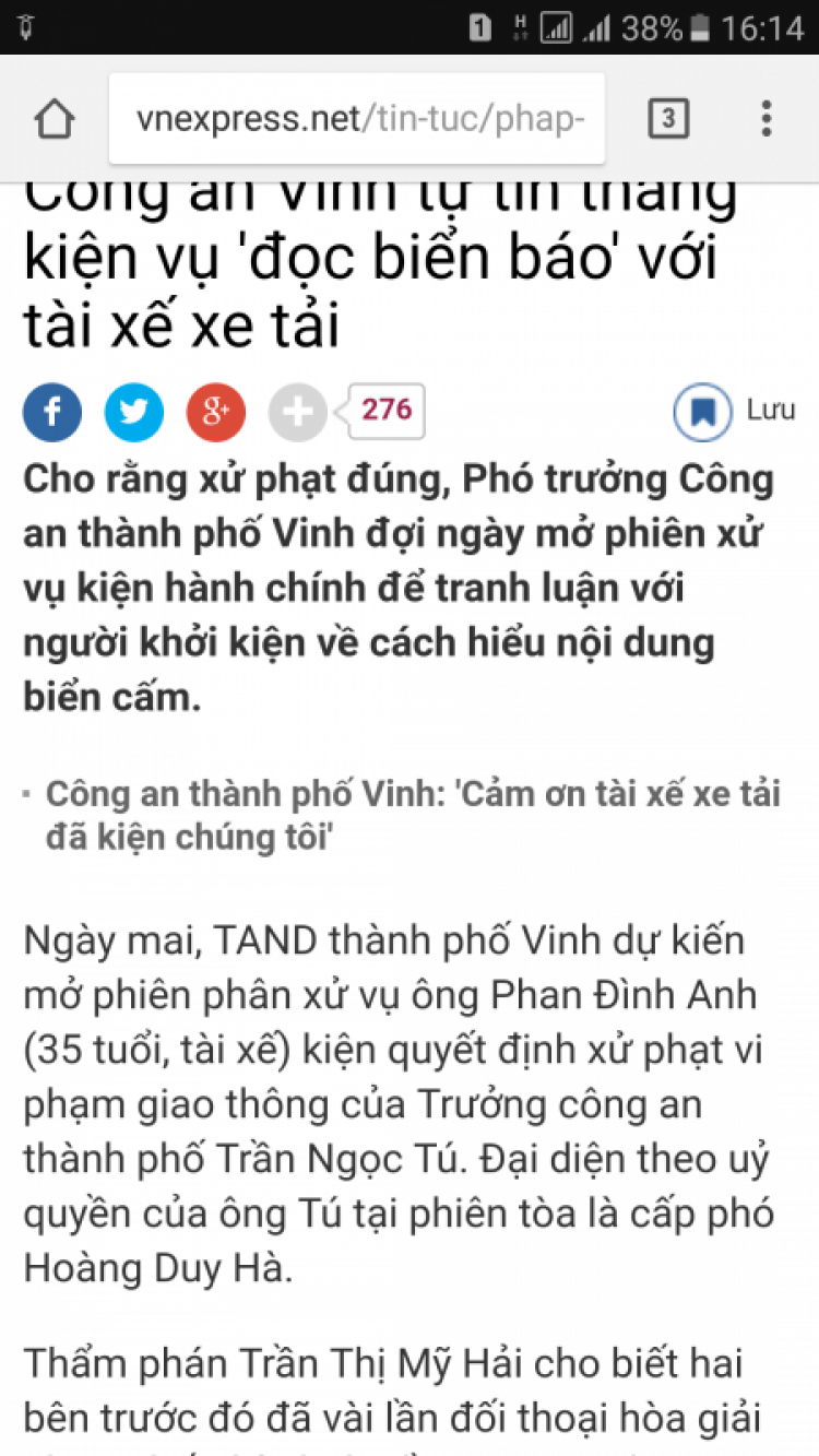 Đọc báo hôm nay: vụ án "đọc biển báo"!!!