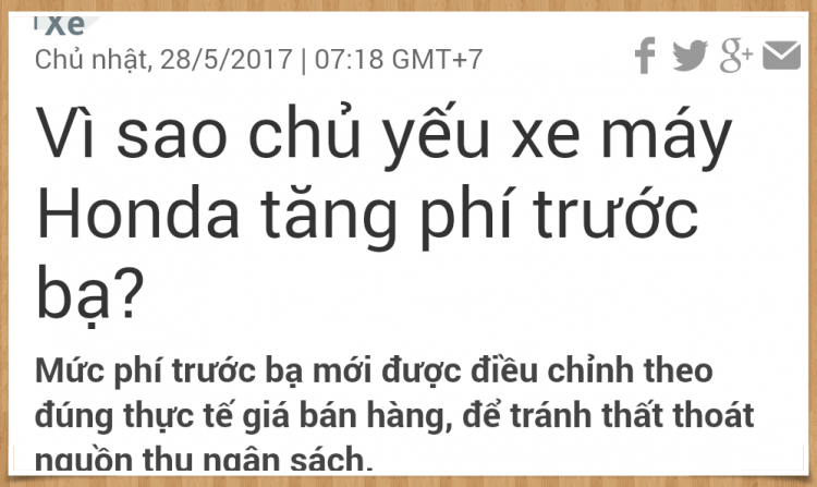 Xin các Bác một lời nhận xét.