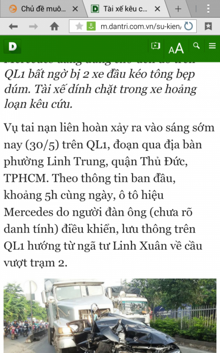 Mer mà còn bị đùn thế