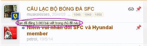 CÂU LẠC BỘ BÓNG ĐÁ SFC