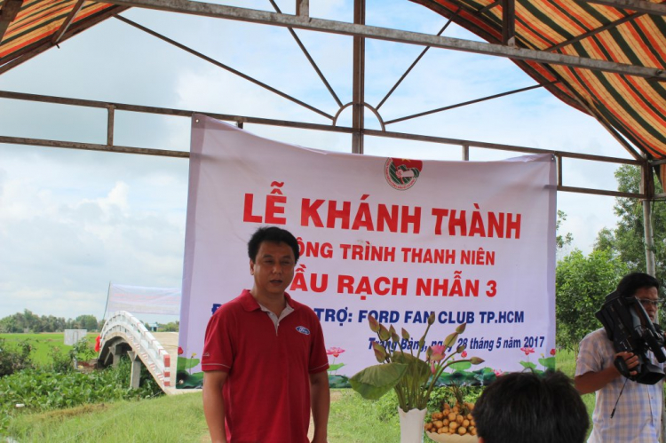 Hình ảnh lễ khánh thành cầu từ thiện của FFC tại xã Phước Chỉ ,huyện Trảng Bàng ,tỉnh Tây Ninh.
