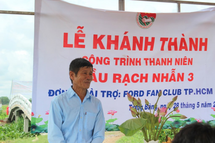 Hình ảnh lễ khánh thành cầu từ thiện của FFC tại xã Phước Chỉ ,huyện Trảng Bàng ,tỉnh Tây Ninh.