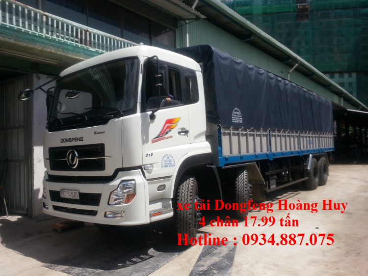 xe tải Dongfeng 4 chân 17.9 tấn - giá bán xe tải dongfeng nhập khẩu 4 chân 17.9 tấn 8x4