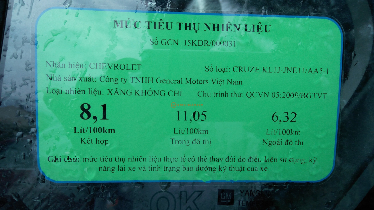 THANH LÝ CRUZE LT 2016, GIÁ NÀO CŨNG BÁN