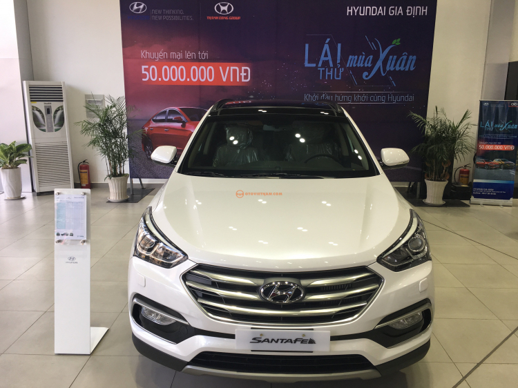 Santa Fe 2017 bản 2.2 AT 4WD máy dầu