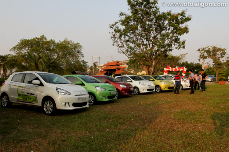 Dàn xe Mitsubishi Mirage đủ màu sắc họp mặt tại TPHCM