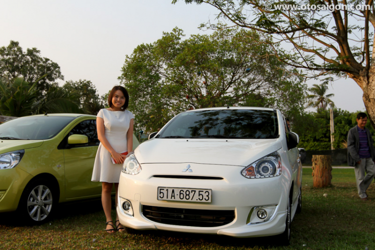 Dàn xe Mitsubishi Mirage đủ màu sắc họp mặt tại TPHCM