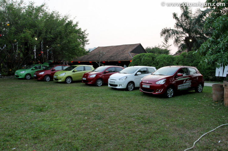 Dàn xe Mitsubishi Mirage đủ màu sắc họp mặt tại TPHCM