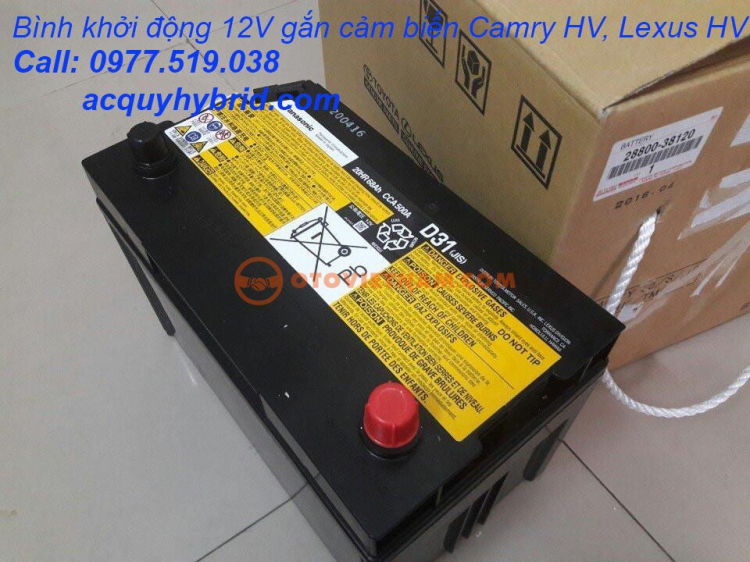 Chuyên cung cấp Acquy hybrid, acquy khởi động 12V gắn cảm biến, phụ tùng các dòng xe Hybrid