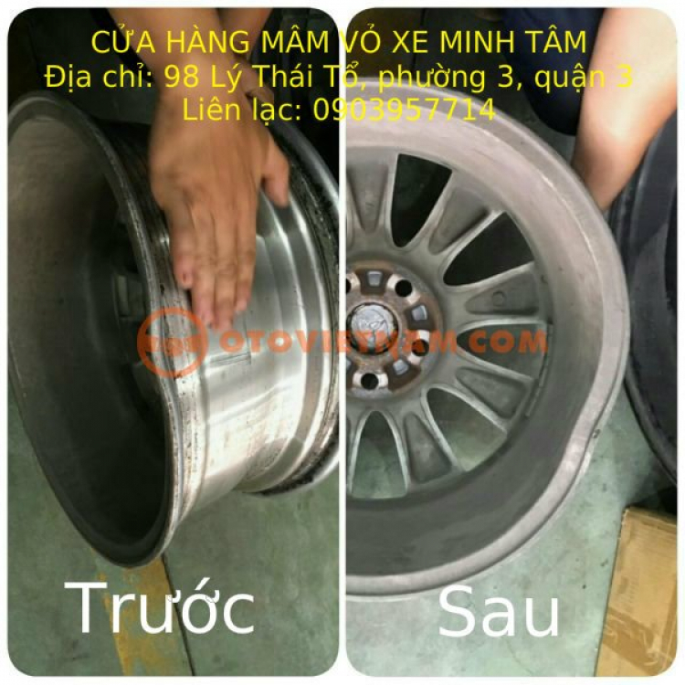 Phục hồi,tân trang mâm bằng máy CNC lưỡi kim cương