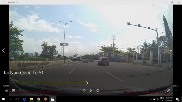 Hot: Va chạm trên QL51 chiều 11/06/17 lúc 14:16