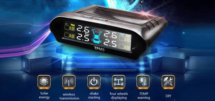 Cảm biến áp suất lốp TPMS - TP800 (năng lượng mặt trời)