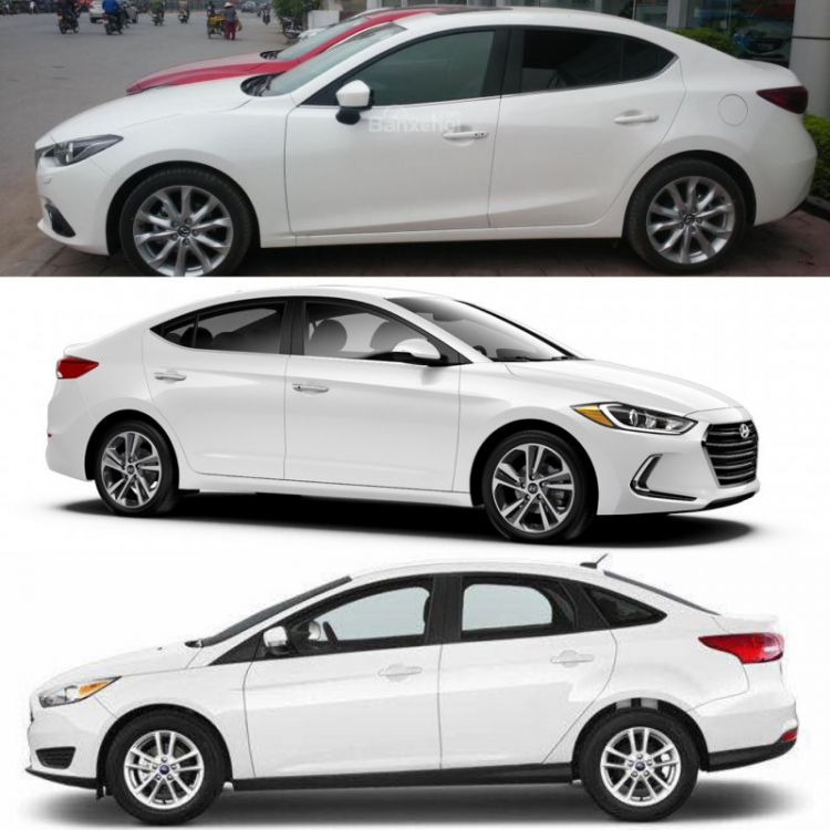 Em nhờ tư vấn chọn xe: Hyundai Elantra , Ford Focus hay Mazda 3?