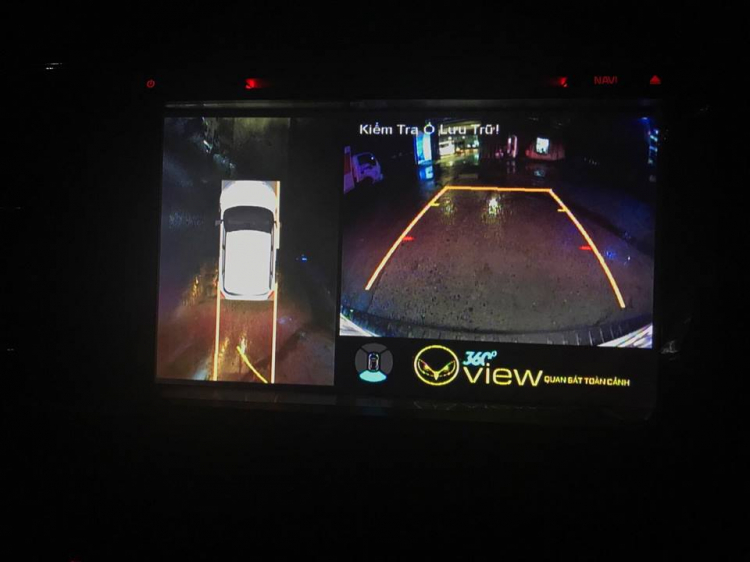 Camera OView 360 độ - Hiển thị vạch đánh lái tiên đoán vệt bánh xe, lưu hành trình 4 mắt vào USB.