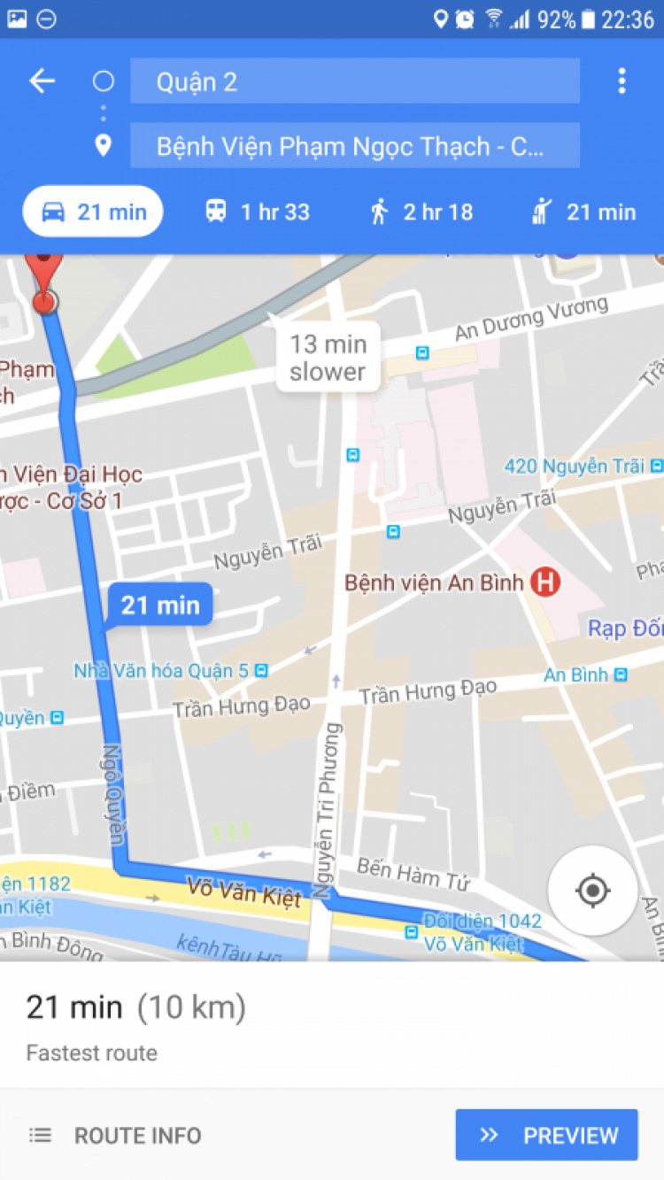 Đi như thế nào cho đúng khi muốn chuyển từ làn ôtô vào làn hổn hợp trên đại lộ Võ Văn Kiệt?
