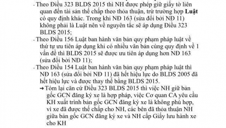 Cavet xe vay ngân hàng bị CSGT làm khó, ai đúng ai sai ?