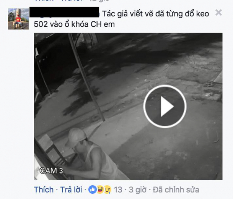 Vẽ lên xe người khác